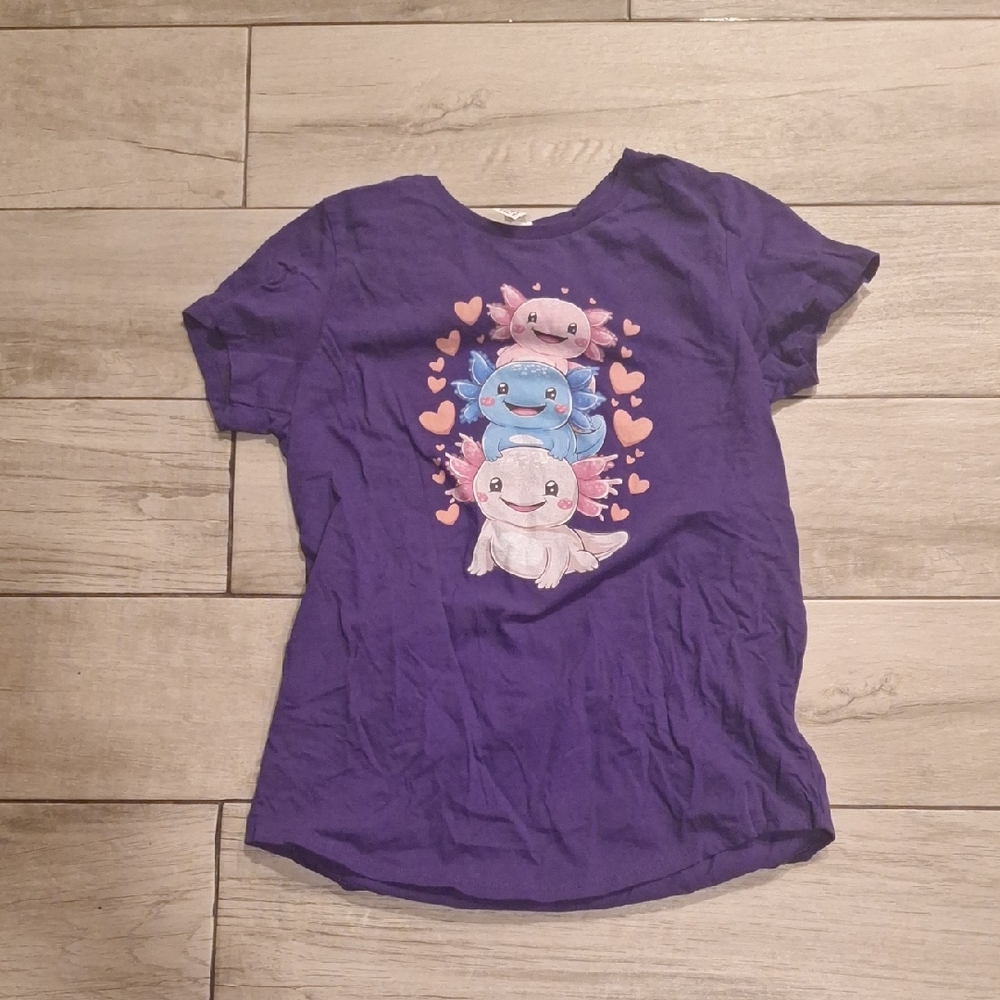 🍁axolotl Purple Heart Tee🍦